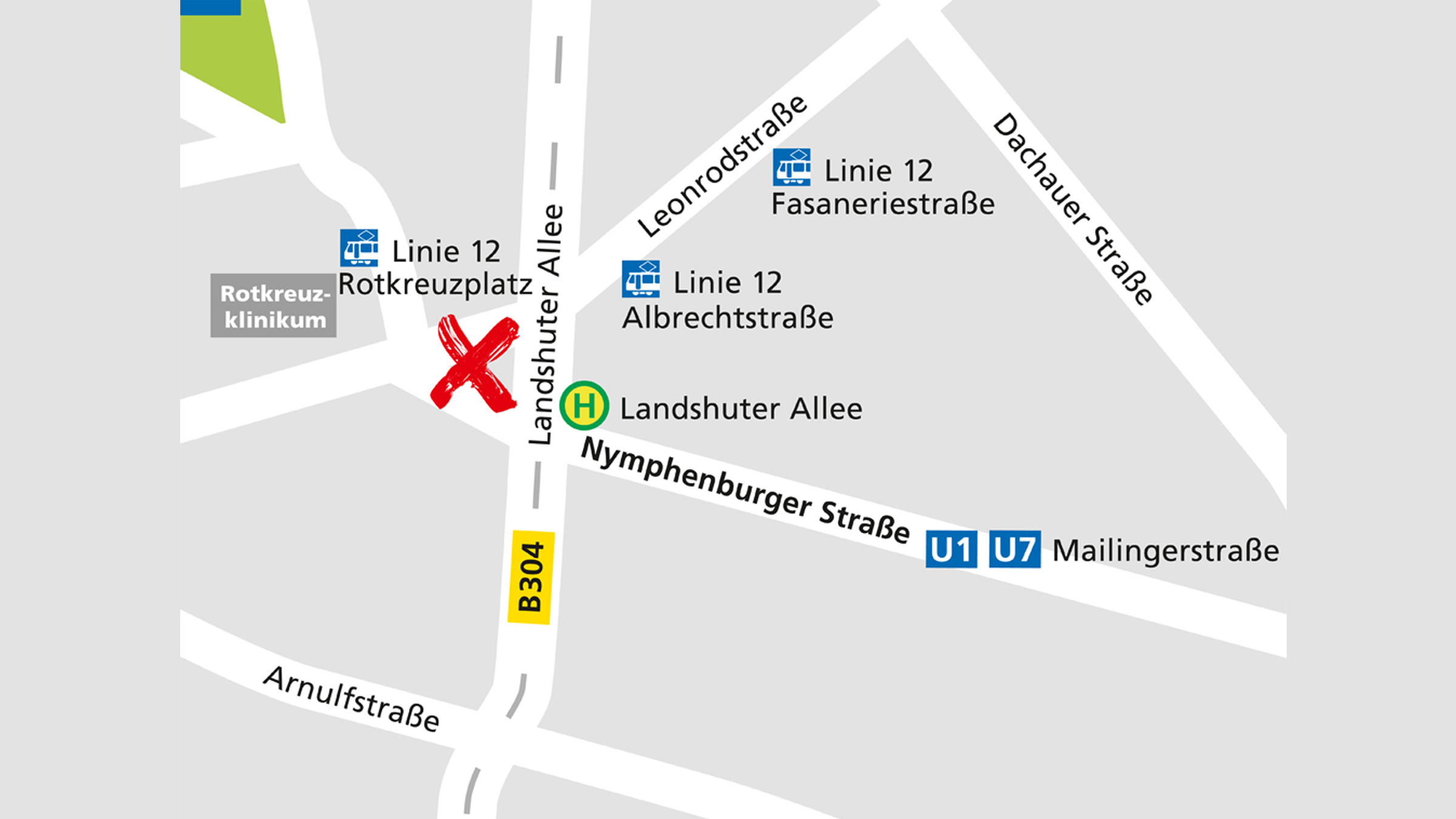 Lageplan des Alnatura Super Natur Marktes in München