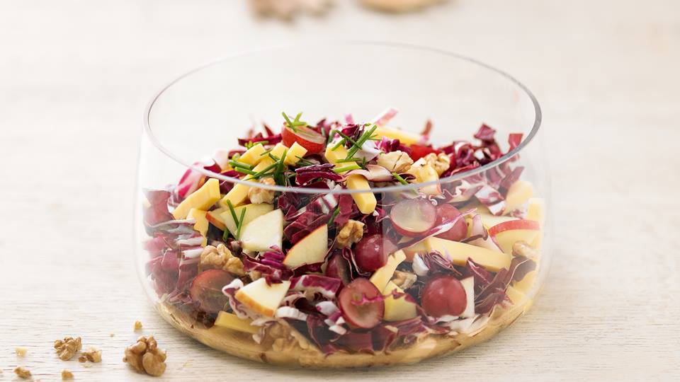 Käsesalat mit Trauben