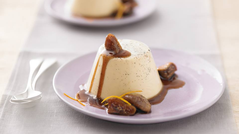 Pannacotta mit Balsamico-Feigen