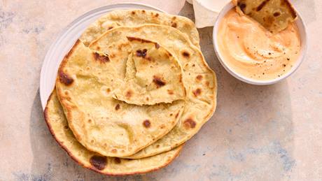 Dinkelfladenbrot aus der Pfanne