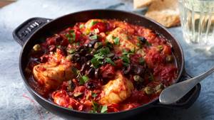 Kabeljau in Tomatensugo