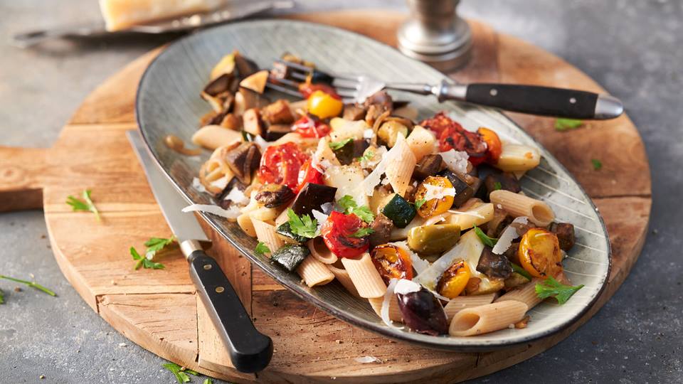 Pasta mit Grillgemüse