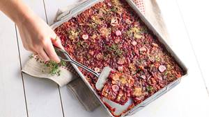 Bunte Ofen-Rösti vom Blech