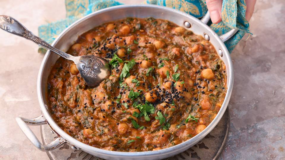 Kichererbsen-Spinat-Masala