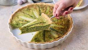 Grüne Spargelquiche