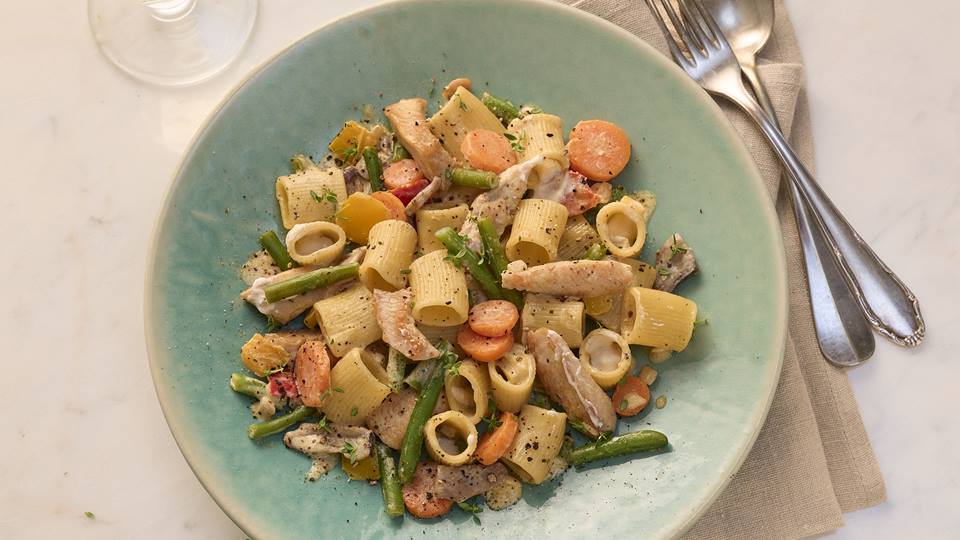 Mediterrane Pfanne mit Putenfilet