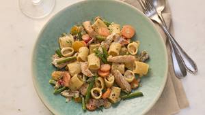 Mediterrane Pfanne mit Putenfilet