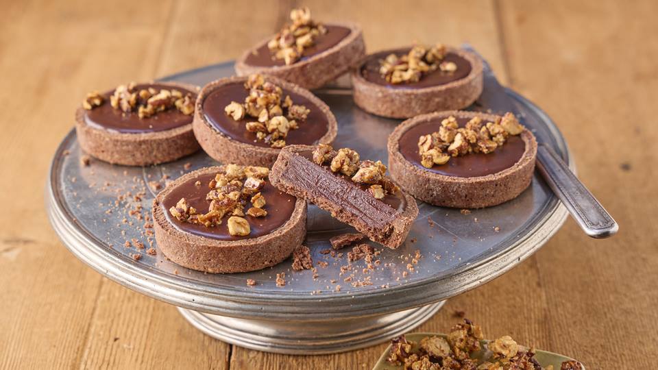 Schokoladen-Haselnuss-Tartelettes